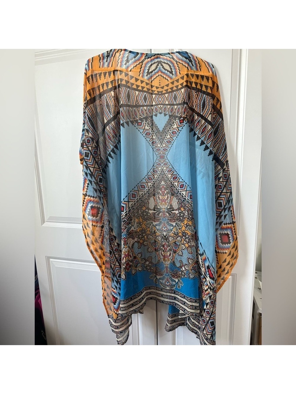 NWOT Patrons of Peace Women's Western Style Kimono Cover-Up, Size M/L - Picture 7 of 9